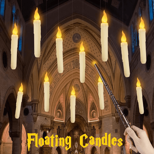 Magic Floating Candles (Pack Of 12 With Magic Wand Remote)